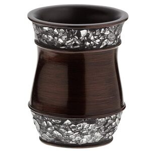 Elite Tumbler Bronze Glass Crystal Trim